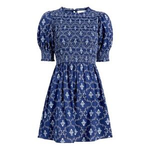 Hill House The Vivi Trellis Mini Nap Dress Size L